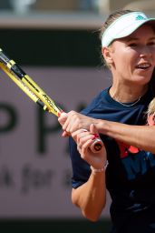 Caroline Wozniacki – Practises During the Roland Garros in Paris 05/24/2019