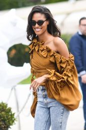 Cindy Bruna Street Style - Croisette in Cannes 05/19/2019