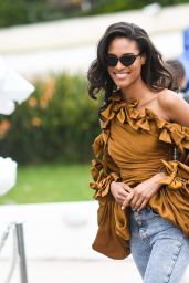 Cindy Bruna Street Style - Croisette in Cannes 05/19/2019
