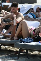 Danielle Herrington in a Bikini on the Beach in Miami 05/09/2019
