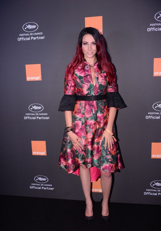 Delphine Wespiser – Orange Party in Cannes 05/18/2019