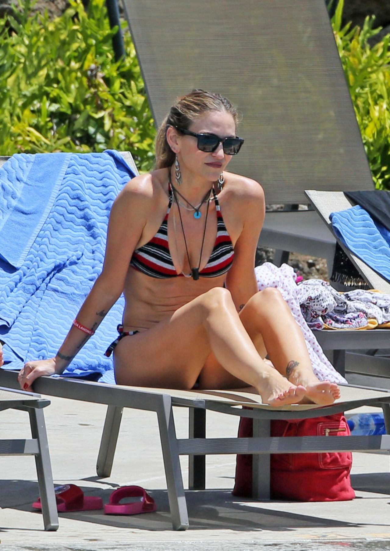 Drea de Matteo in a Bikini, April 2019.