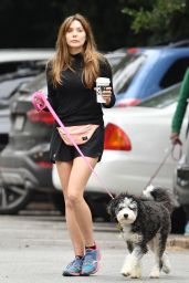 Elizabeth Olsen Leggy in Shorts - Out in Hollywood Hills 05/16/2019