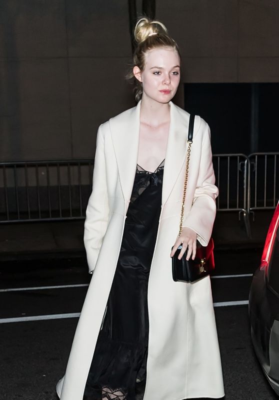 Elle Fanning - Arriving at Her Hotel in NYC 05/04/2019