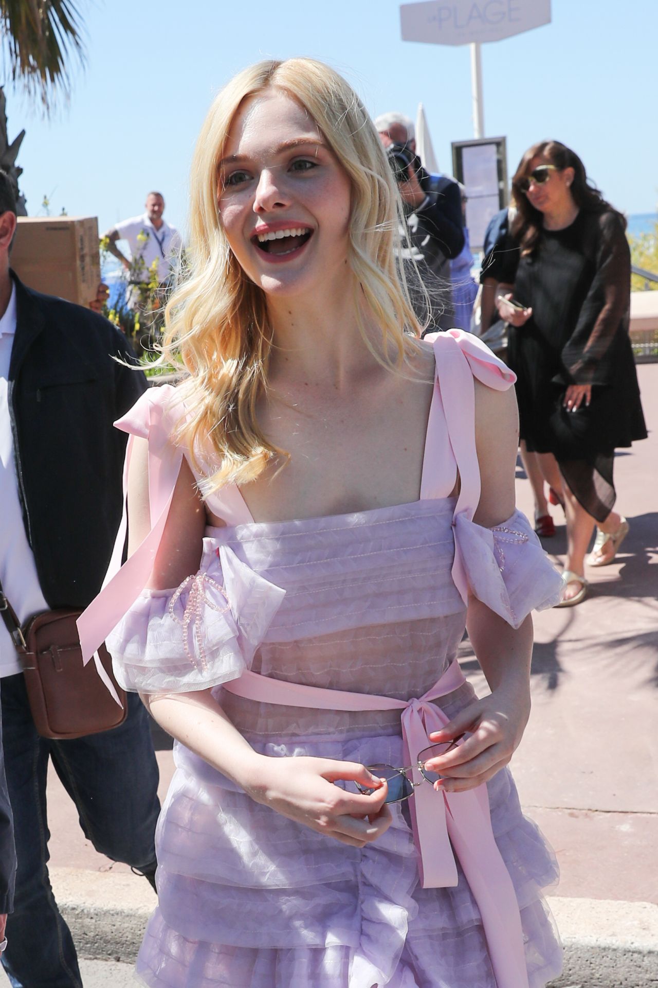 Elle Fanning at the Martinez Hotel in Cannes 05/14/2019 • CelebMafia