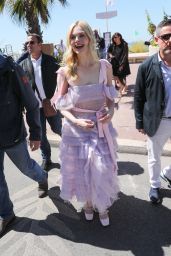 Elle Fanning at the Martinez Hotel in Cannes 05/14/2019