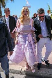 Elle Fanning at the Martinez Hotel in Cannes 05/14/2019