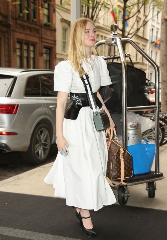 Elle Fanning - Returing to Her Hotel in NYC 05/01/2019