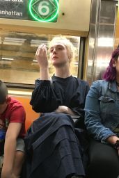 Elle Fanning - Takes the Subway in NYC 05/04/2019