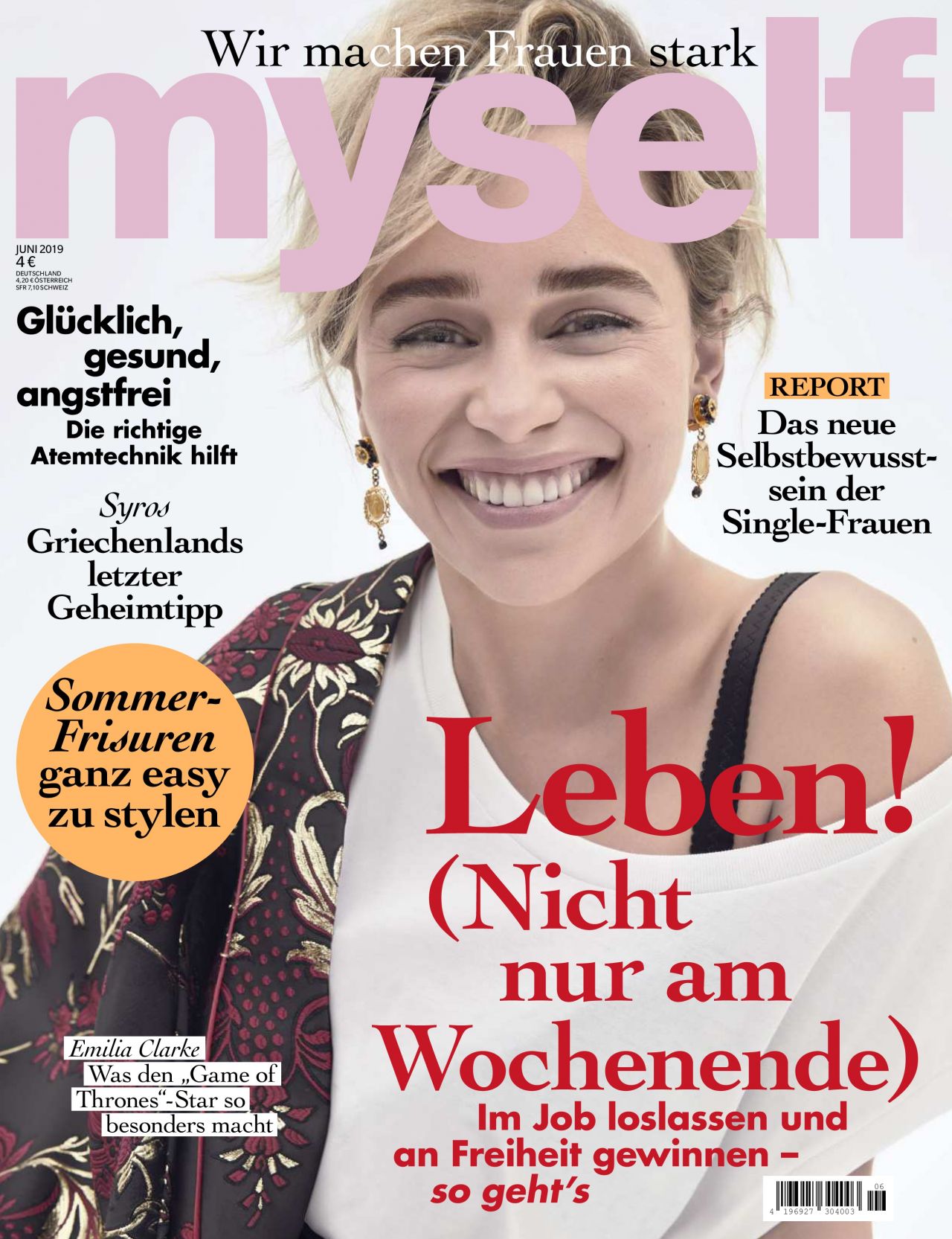 Emilia Clarke - myself Magazine June 2019 Issue • CelebMafia