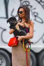 Emily Ratajkowski - Out With Colombo in NYC 05/20/2019