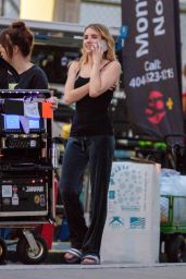 Emma Roberts - "Holidate" Set in Atlanta 05/16/2019