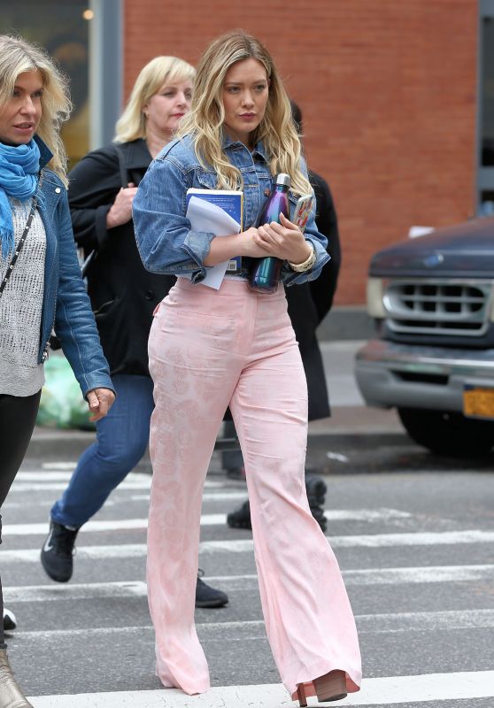 Hilary Duff - "Younger" Set in New York City 04/30/2019