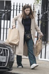 Jenna-Louise Coleman - Heads to the Theatre in London 04/30/2019