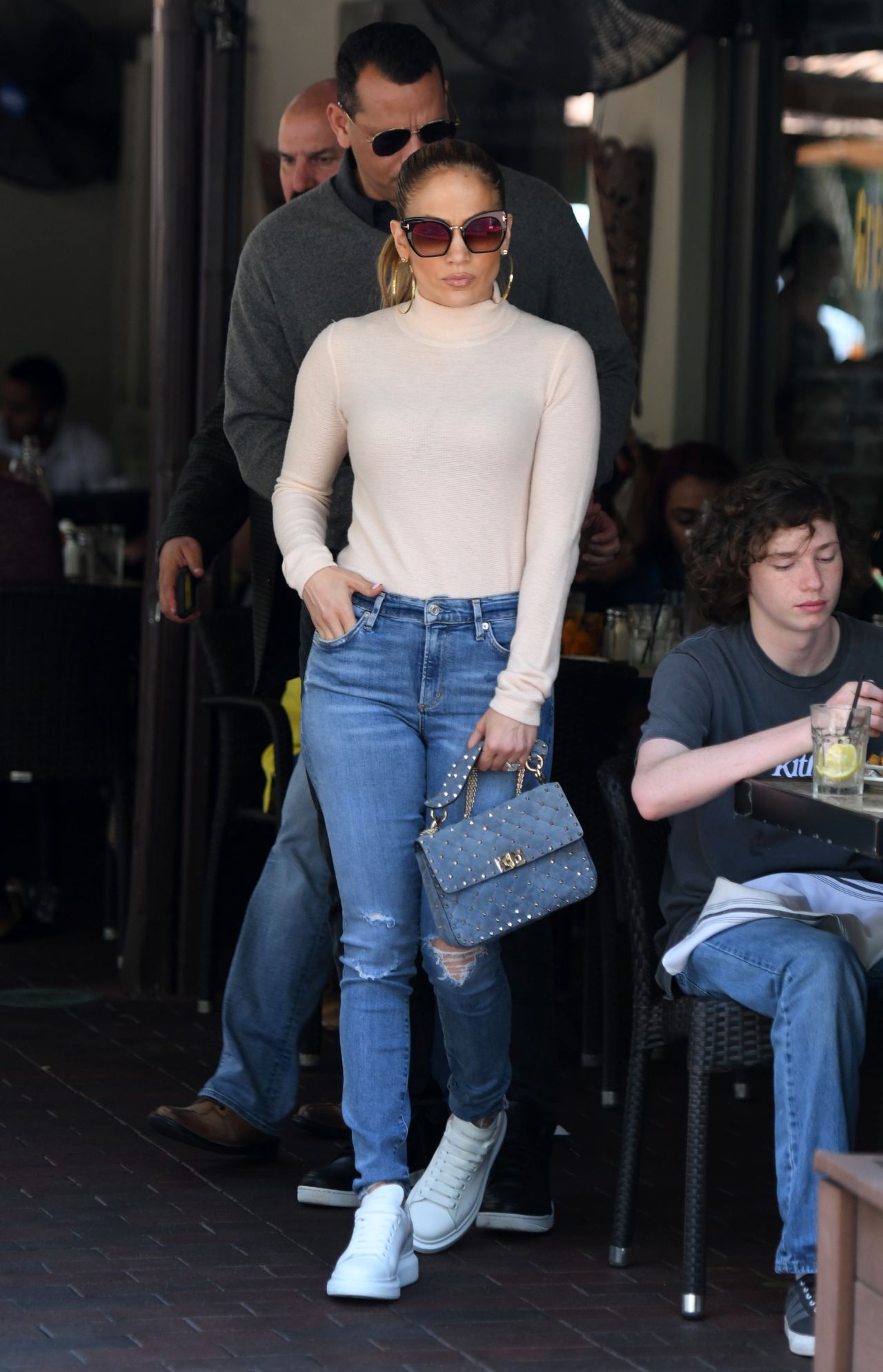 Jennifer Lopez in Tight Jeans - Out for Lunch in Miami 05/29/2019 ...
