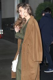 Jessica Alba in a Pee Green Suit - New York City 05/13/2019