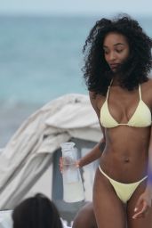 Jourdan Dunn in a Bikini at the Beach in Miami 05/12/2019