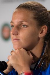 Karolina Pliskova – Talks to the Press Ahead of the Roland Garros in Paris 05/24/2019