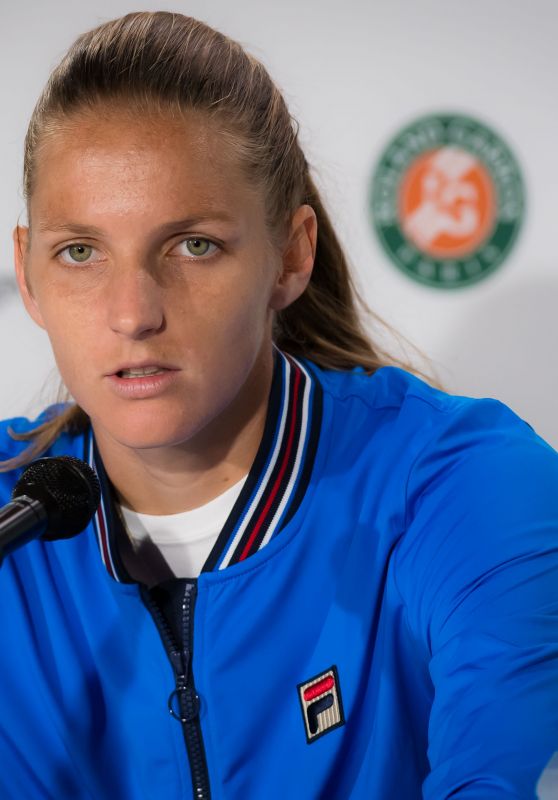 Karolina Pliskova – Talks to the Press Ahead of the Roland Garros in Paris 05/24/2019