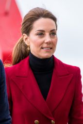 Kate Middleton - Caernarfon Coastguard Search and Rescue Helicopter Base in Caernarfon, Wales 05/08/2019