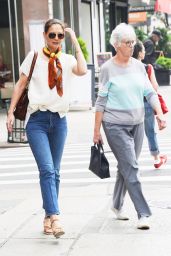 Katie Holmes With Her Mom - Out in NYC 05/20/2019
