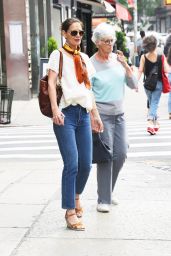 Katie Holmes With Her Mom - Out in NYC 05/20/2019