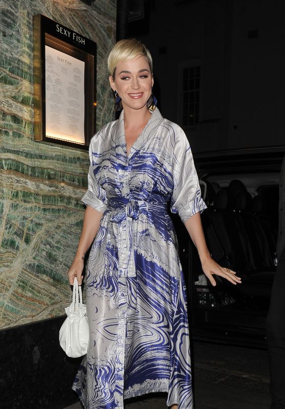 Katy Perry at Sexy Fish Restaurant in London 04/30/2019