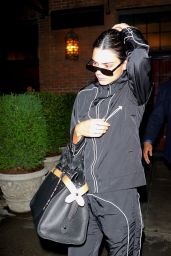 Kendall Jenner in a Black Track Suit - Leaves the Bowery Hotel in NYC 05/13/2019