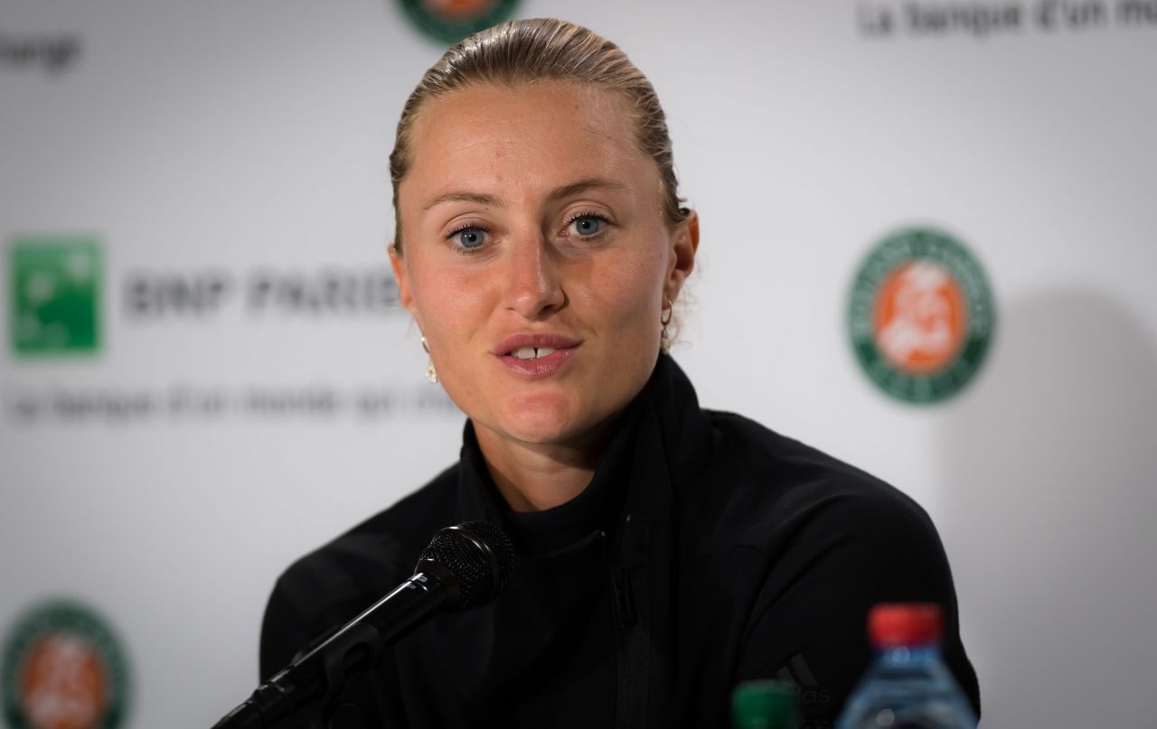 Kristina Mladenovic – Talks to the Press Ahead of the Roland Garros in ...