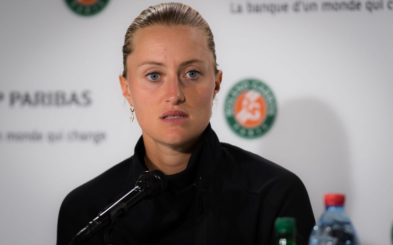 Kristina Mladenovic – Talks to the Press Ahead of the Roland Garros in ...