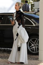 Lady Victoria Hervey - Leaving Hotel Martinez in Cannes 05/22/2019