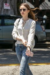 Lily Collins at il Piccolino in West Hollywood 05/29/2019