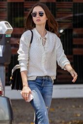 Lily Collins at il Piccolino in West Hollywood 05/29/2019