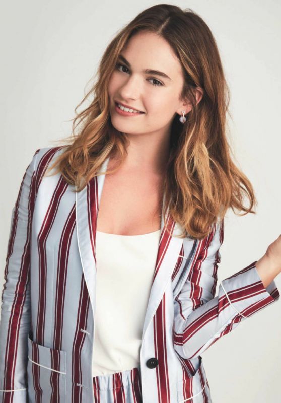 Lily James - Psychologies Magazine June 2019 Cover and Photo