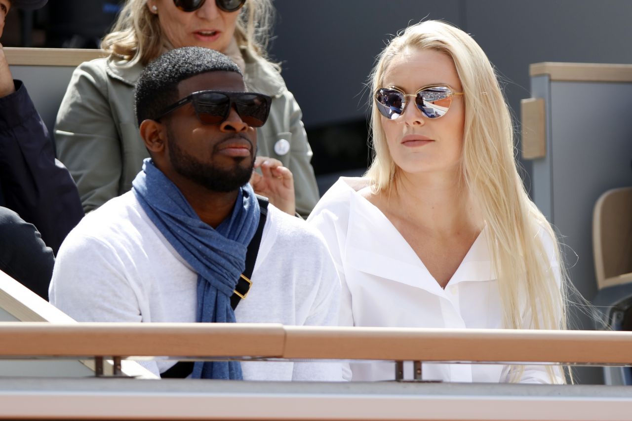 Lindsey Vonn and P.K. Subban - 2019 French Open Roland Garros at Le