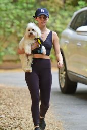 Lucy Hale - Takes Her Dog out For Hike in Los Angeles 05/02/2019