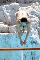 Michelle Rodriguez in Bikini at a Pool at the Hotel Du Cap-Eden-Roc in Antibes 05/22/2019
