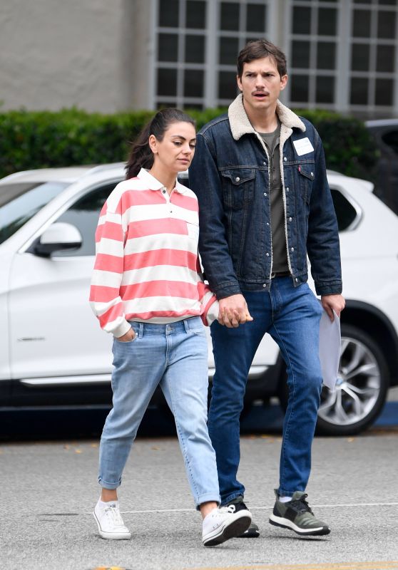 Mila Kunis and Ashton Kutcher - Out in Los Angeles 05/15/2019