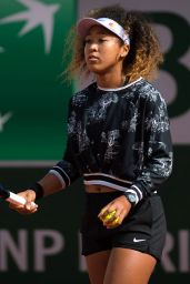 Naomi Osaka – Practises During the Roland Garros in Paris 05/24/2019