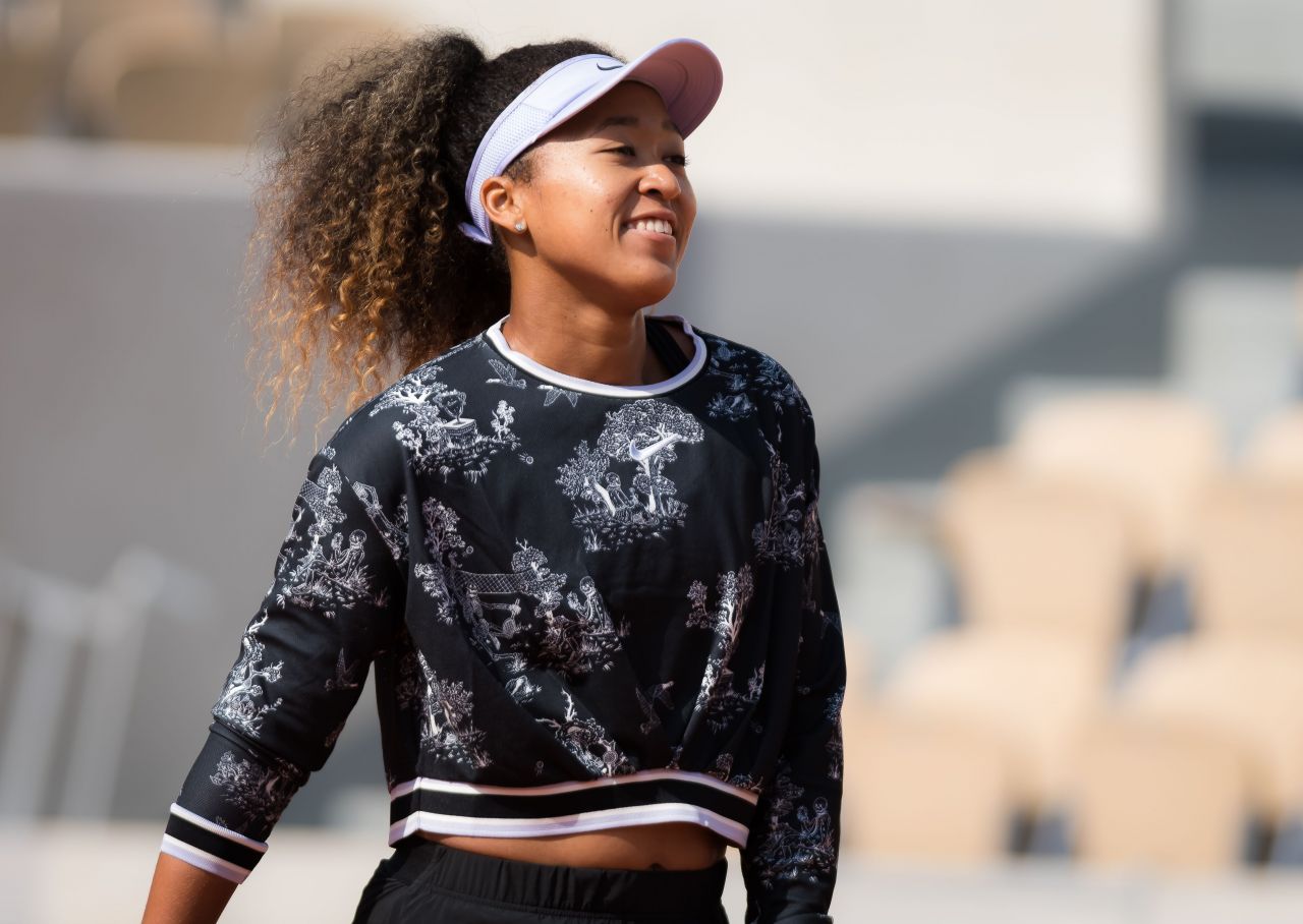 Naomi Osaka – Practises During the Roland Garros in Paris 05/24/2019