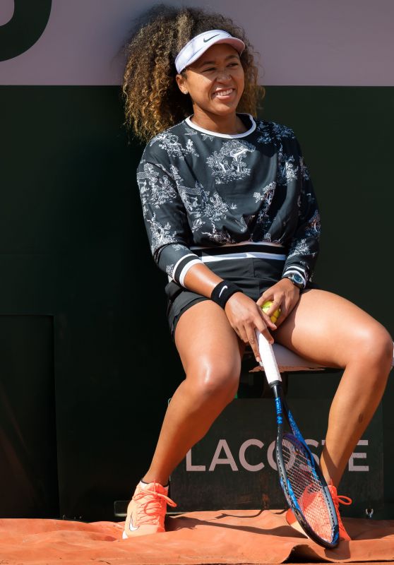 Naomi Osaka – Practises During the Roland Garros in Paris 05/24/2019