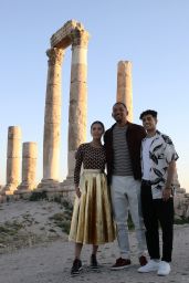 Naomi Scott, Will Smith and Mena Massoud - Visiting the Amman Citadel in Jordan 05/13/2019