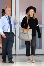 Olivia Wilde in Travel Outfit - JFK Airport in NYC 05/21/2019