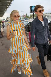 Pixie Lott and Oliver Cheshire at Nice Airport 05/19/2019