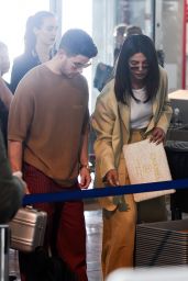 Priyanka Chopra and Nick Jona at the Airport in Nice 05/19/2019