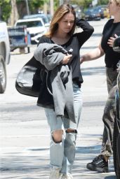 Rachel Bilson in Ripped Jeans - Out in Los Angeles 05/13/2019