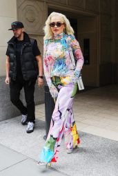 Rita Ora in a Floral Print Co-Ord - New York City 05/09/2019