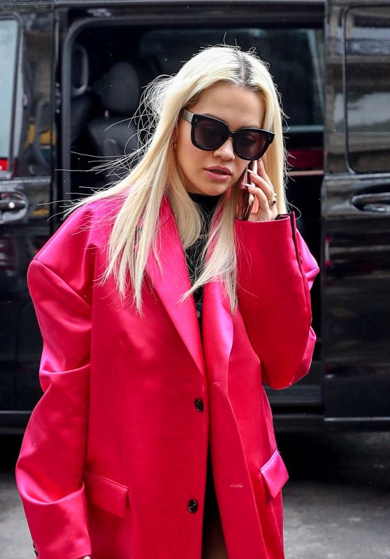 Rita Ora - Leaves Hotel Costes in Paris 05/02/2019