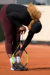 Serena Williams – Practises During the Roland Garros in Paris 05/24/2019