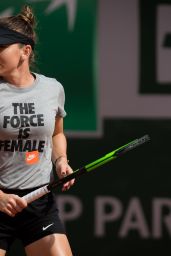 Simona Halep - Practice Prior to the Start of the Roland Garros in Paris 05/22/2019
